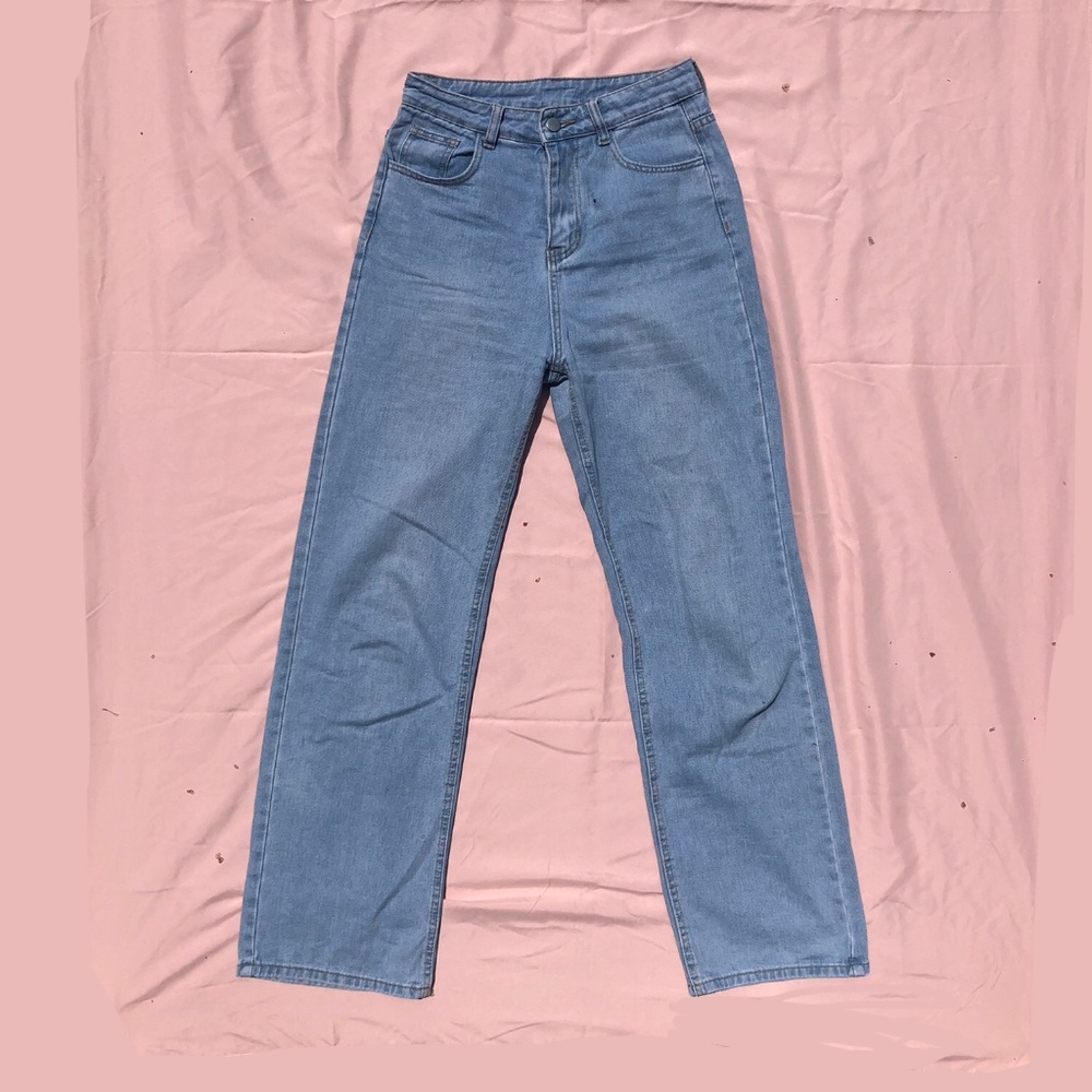high rise baggy jeans
